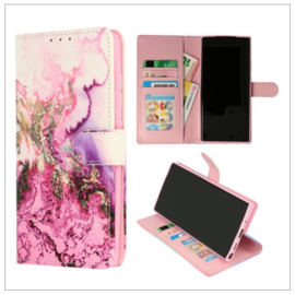 Oppo A77 (5G) - Bookcase Print - Marmer Paars