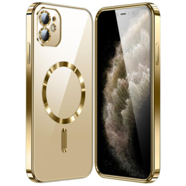 Magnetic Magsafe Case - iPhone 11 - Goud - Draadloos Oplaadbare Case