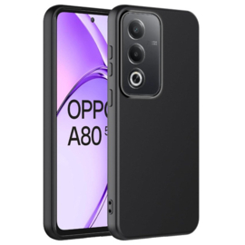 Oppo A80 (5G) - Silicone - Zwart - Back Cover