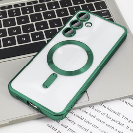Magnetic Magsafe Lens Protection Case - Samsung A55 - Groen