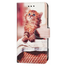 iPhone 14 Pro - Bookcase Print - Cat Brown