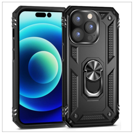 Samsung A25 (5G) Kickstand Ring Armor - Zwart