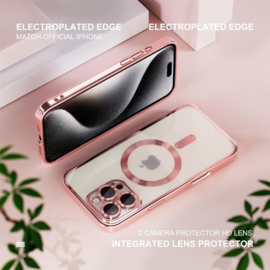 Magnetic Magsafe Lens Protection Case - Samsung A35 - Roze