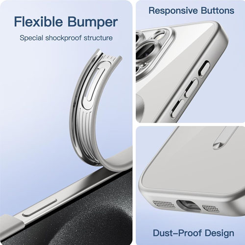 iPhone 15 Pro Max - MagSafe - Licht Blauw - Draadloos oplaadbare Back Cover