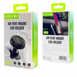 Green ON Round Design Ventilatierooster Magneet Telefoonhouder