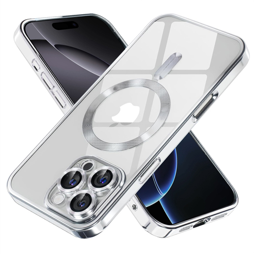 iPhone 15 Pro Max - MagSafe - Licht Blauw - Draadloos oplaadbare Back Cover