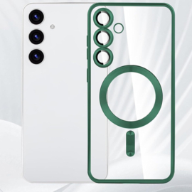 Magnetic Magsafe Lens Protection Case - Samsung A55 - Groen