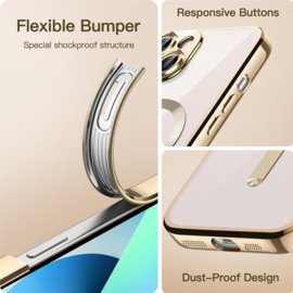 Magnetic Magsafe Case - iPhone 16 Plus - Goud - Draadloos Oplaadbare Case