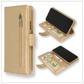 Samsung J4 Plus - HQ Bookcase Met Rits - Goud