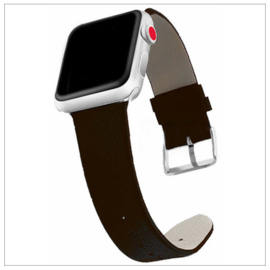 Leather Look bandje Geschikt voor Serie 7 (41 mm) - Donker Bruin