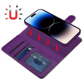 Lavann Leather Book Case 2 in 1 - Samsung A16 - Paars