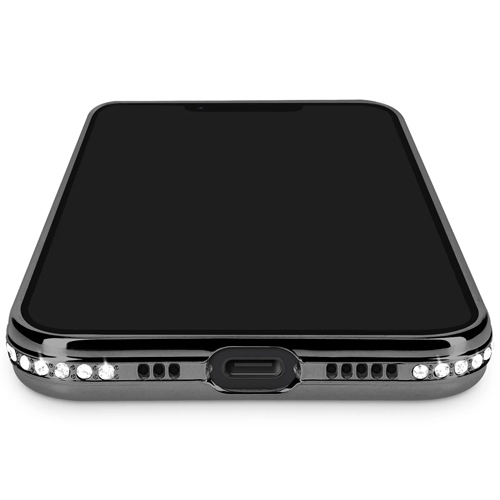 Magnetic Magsafe Glitter Case - iPhone 7/8/SE 2020/2022/2023 - Zwart - Draadloos Oplaadbare Case