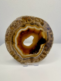 Agaat schijf Nr 188 (druzy).
