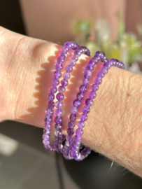 Armbandje 4mm - Amethist.