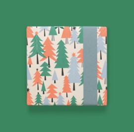 Cadeaupapier | Tree Graphic - Blue