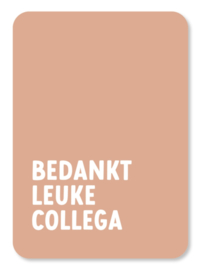 Kaart | Bedankt leuke collega