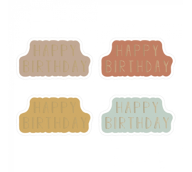 Stickers Multi | Happy Birthday - Gold