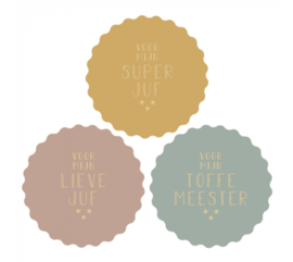 Stickers Multi | juf / meester