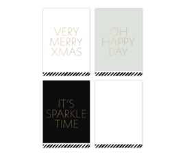 Set mini-kaarten | Christmas wishes