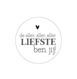 Sticker | De aller, aller, aller liefste ben jij!