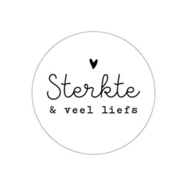 Sticker | Sterkte & veel liefs