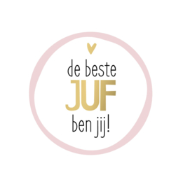 Sticker | De beste juf ben jij!