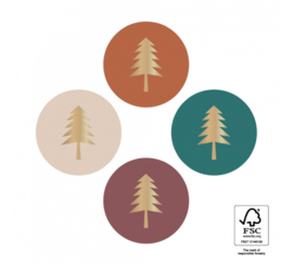 Stickers Multi | Modern tree gold