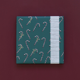 Cadeaupapier | X-mas candy blue - stripes