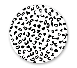 Sticker | Leopard - zwart/wit