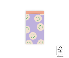 Cadeauzakje | Smile - Lilac/Salmon