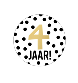 Sticker | 4 jaar