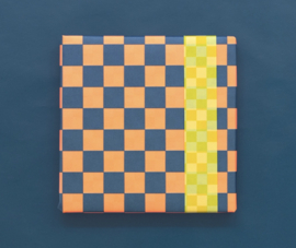 Big check blue/peach - Check lemon