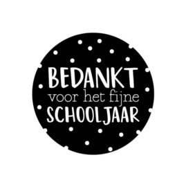 Sticker | Bedankt voor het fijne schooljaar