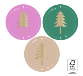 Sticker | Multi Tree gold - Text