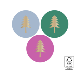Sticker | Multi modern tree gold - Bright
