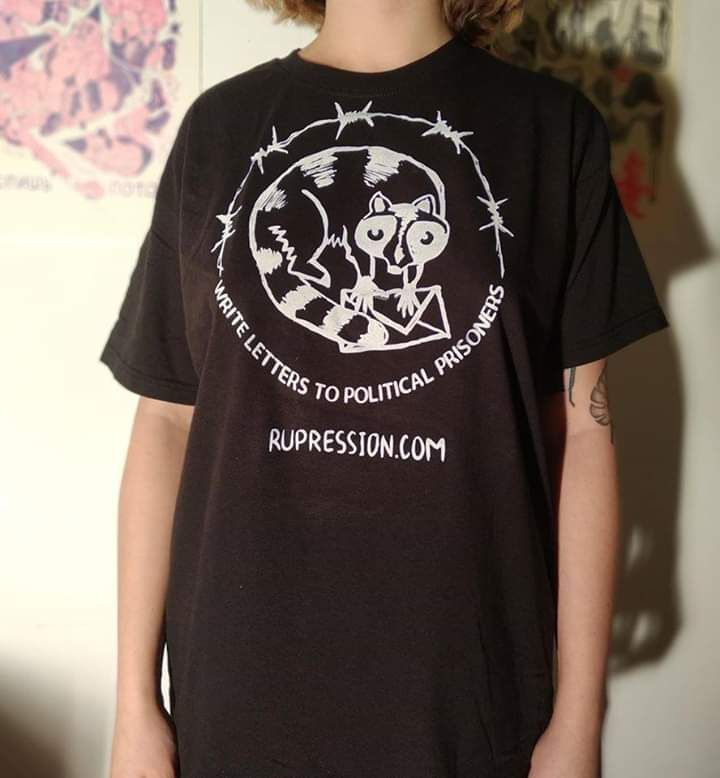 Soli shirt russische antifascisten (Zwart)