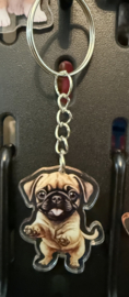 Pug (mopshondje) cartoon