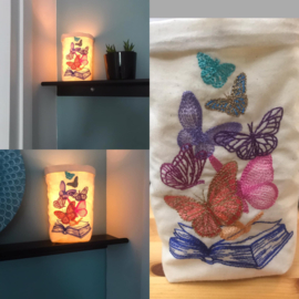 Diverse gekleurde lichtzakjes