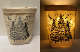 Diverse gekleurde lichtzakjes
