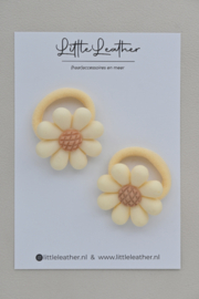 Haarelastiekjes Mae beige - 2 stuks