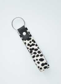 Sleutelhanger baby cheetah (wit/zwart)