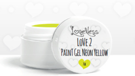 Paint Gel by #LVS Neon Yellow 7ml. Oude Verpakking
