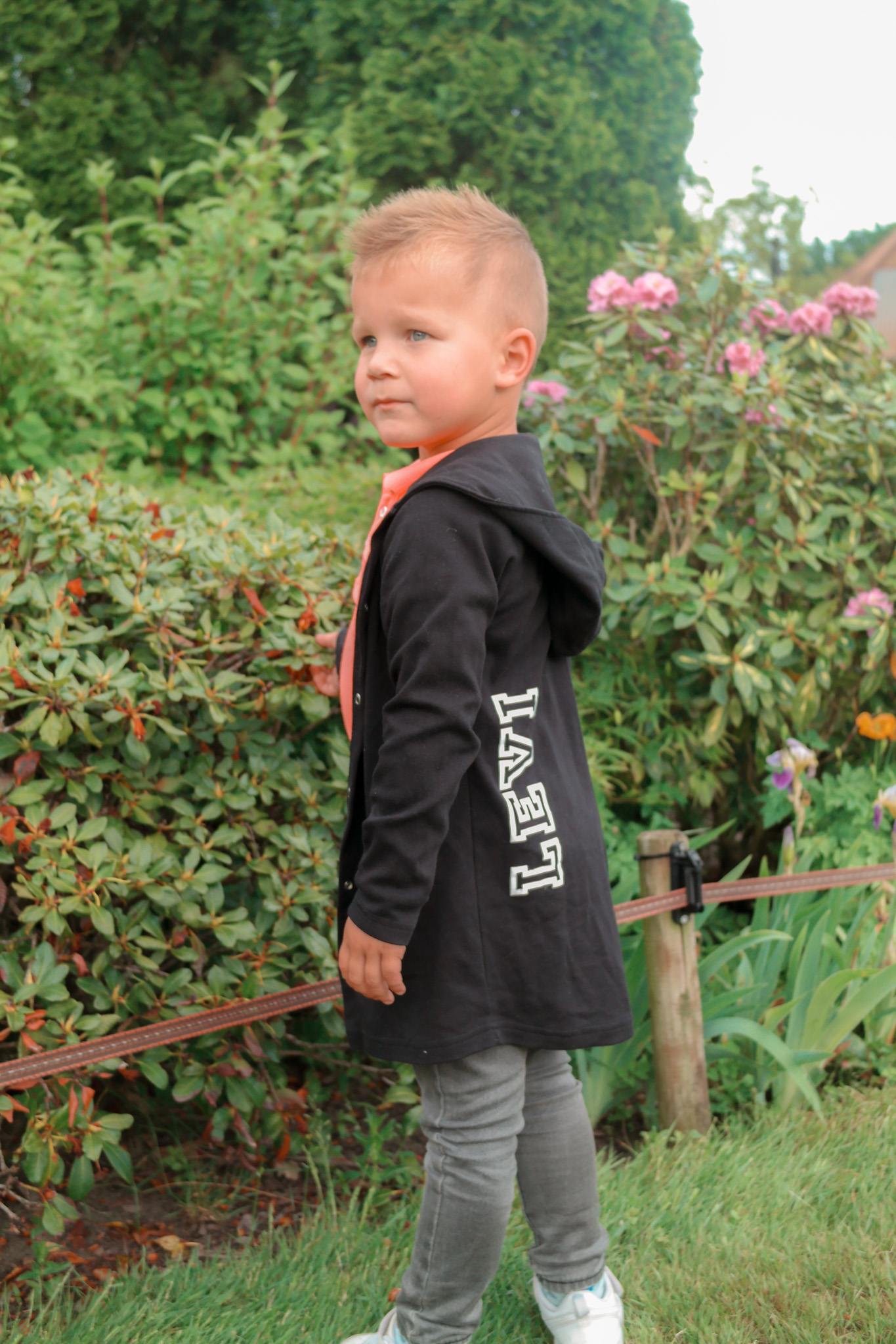 Capuchon vest met naam