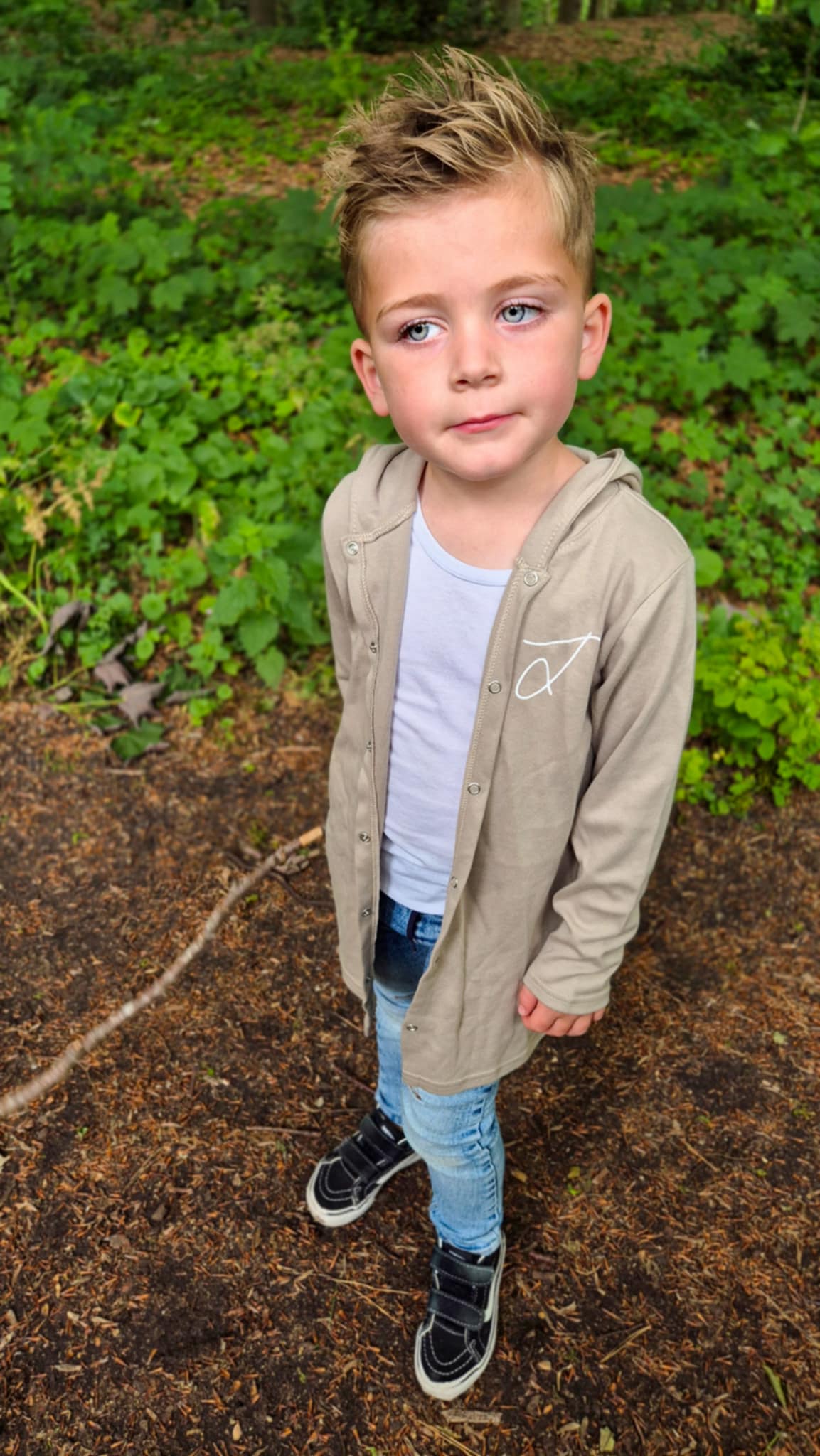 Capuchon vest met naam