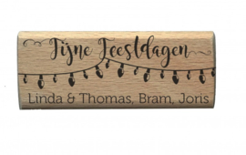 Stempel kerst | Fijne feestdagen| persoonlijke naam