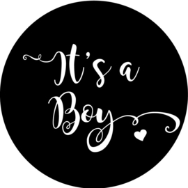 Geboorte sluitzegels | It's a boy | zwart