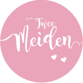 Geboorte sluitzegels | Tweeling | Twee meiden | flicht roze