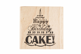 Stempel verjaardag | Happy birthday cake