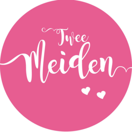 Geboorte sluitzegels | Tweeling | Twee meiden | fuchsia roze