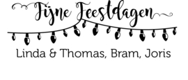 Stempel kerst | Fijne feestdagen| persoonlijke naam